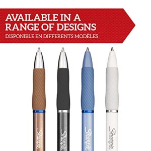 Sharpie S-Gel | Metal Gel Pens | Medium Point (0.7mm) | Steel Grey & Rose Gold | Blue Ink | 2 Pens & 2 Gel Pen Refills