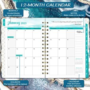 2023 Planner - Weekly Monthly Planner 2023 , January - December 2023, 6.4"x 8.5" Planner with Elastic Closure, Inner Pocket, Coated Tabs