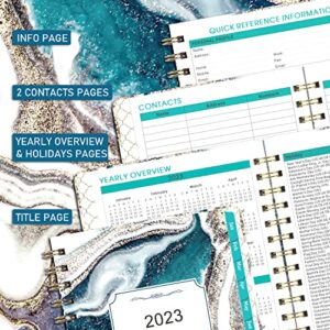 2023 Planner - Weekly Monthly Planner 2023 , January - December 2023, 6.4"x 8.5" Planner with Elastic Closure, Inner Pocket, Coated Tabs