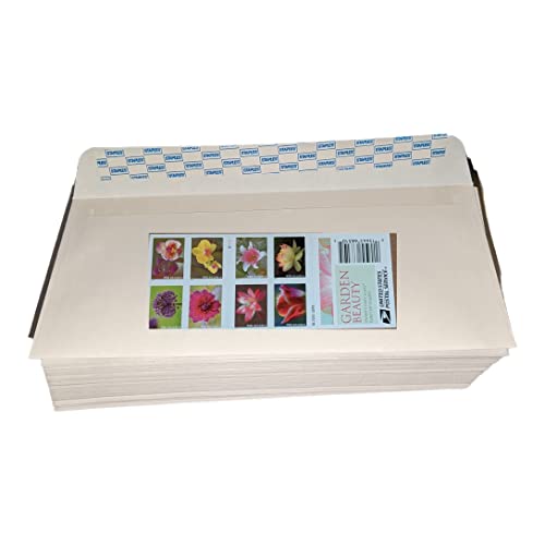 Garden Beauty Stamps with 20 Self-Seal Envelopes White #10