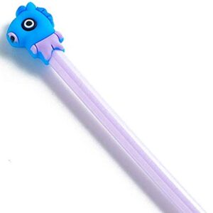 BTS Cartoon Animal Pens Black Ink Writing Pen Set Plastic Creative Gel Pens Office School Children Gift Stationery Supplies Set（8PCS)