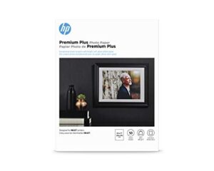 hp premium plus photo paper, glossy, 4×6 in, 100 sheets (cr668a)