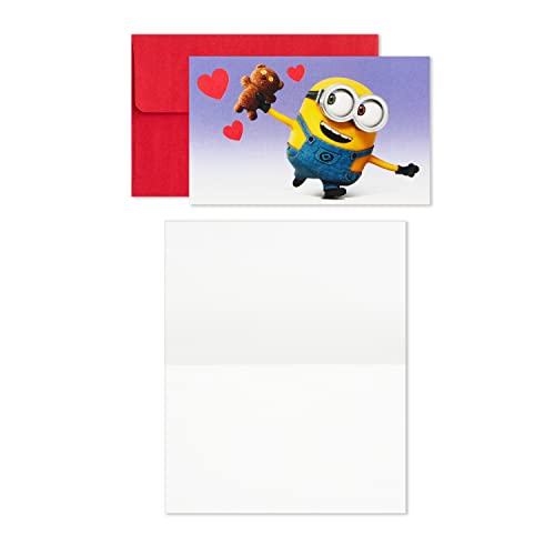 Hallmark Kids Minions Mini Valentines Day Cards Assortment (18 Classroom Cards with Envelopes)