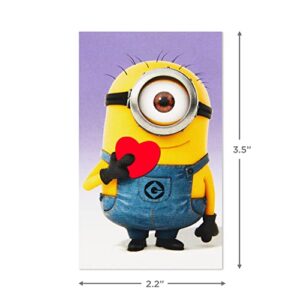 Hallmark Kids Minions Mini Valentines Day Cards Assortment (18 Classroom Cards with Envelopes)