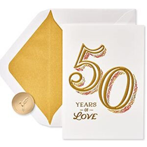 Papyrus 50th Anniversary Card for Couple (Wonderful Memories)