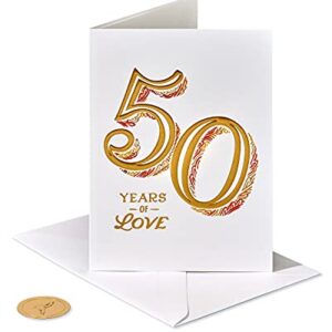 Papyrus 50th Anniversary Card for Couple (Wonderful Memories)