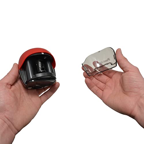 Westcott iPoint Ball Battery Pencil Sharpener, Red/Black (15570)