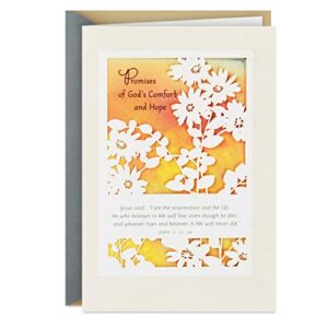 hallmark dayspring religious sympathy card (god’s comfort and hope) (5rza1034)