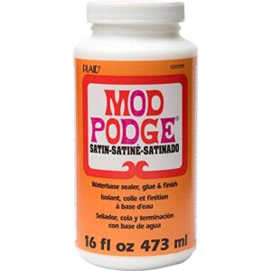 mod podge waterbase sealer, glue and finish, satin, 16 ounce