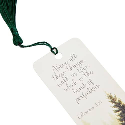 100 Pack Christian Bookmarks with Religious Scriptures, Bible Verse Book Markers (6 x 2 in)