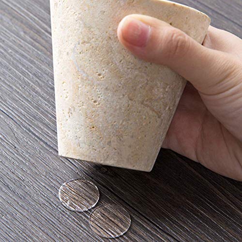 Teensery 210 Count Transparent Double-Sided Tape Stickers Round Acrylic No Traces Adhesive Sticker Creative Super Sticky Waterproof Small Stickers 2 cm/0.8 inch