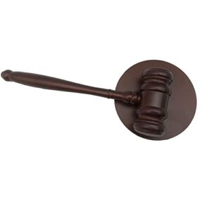 Premium Wooden Gavel & Block Perfect for Judge, Lawyer, Auction Court, Company, Student