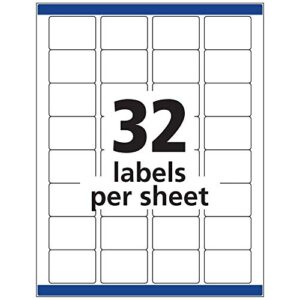 Avery ID Labels, Sure Feed Technology, Permanent Adhesive, 1.25" x 1.75", 480 Labels (6570)