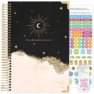 hardcover bloom daily planners 2023 calendar year day planner (january 2023 – december 2023) – passion/goal organizer – monthly & weekly inspirational agenda book – 5.5″ x 8.25″ – celestial