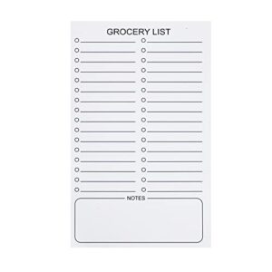 magnetic notepads for refrigerator，50 sheets 4.5×7.5 inches fridge notepad with magnet shopping list menu planner grocery list for fridge