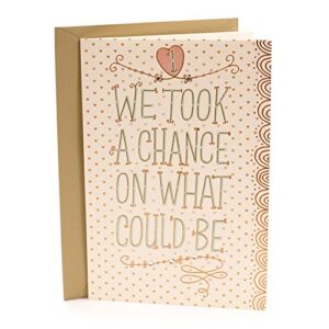 hallmark 1st anniversary card (chance on what could be)