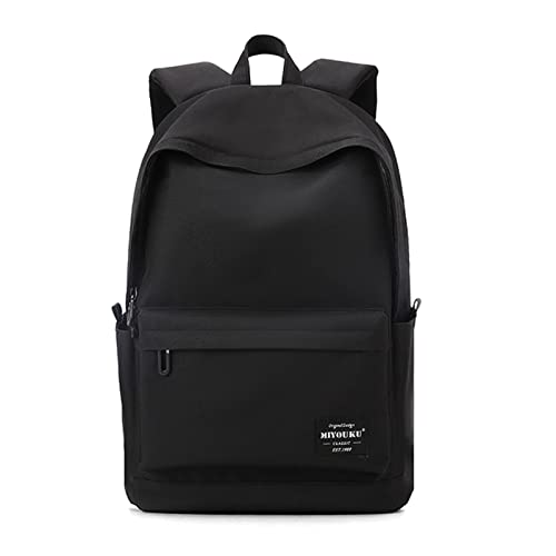 coowoz School Backpack Black Bookbag College High School Bags For Boys Girls Travel Rucksack Casual Daypack Laptop Backpacks(Black5)