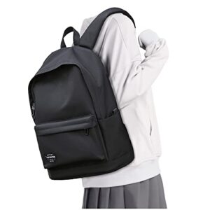 coowoz school backpack black bookbag college high school bags for boys girls travel rucksack casual daypack laptop backpacks(black5)