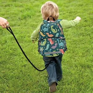 ALAZA Cute Dinosaur Toddler Backpack for Boys Girls,Colorful Dinosaur Kid's Backpack,Kindergarten Children Bag Preschool Nursery Travel Bag Daycare Bag with Safety Leash