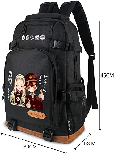 Roffatide Anime Toilet Bound Hanako Kun Yashiro Nene Printed Leisure Backpacks Laptop Backpack