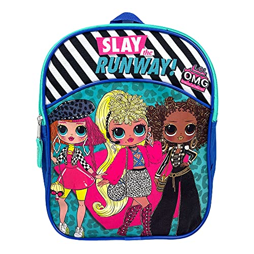 LOL OMG Doll Mini Backpack for Girls & Toddlers, 12 Inches, LOL Surprise Small Backpack or Purse, Fashion Slay the Runway Multicolor