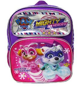 paw patrol – mighty pups 12″ deluxe toddler size backpack – super hero puppies – a18999