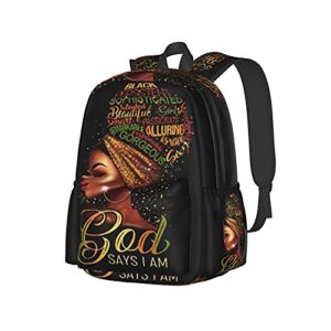 kiuloam 17 inch backpack elegant african women laptop backpack shoulder bag school bookbag casual daypack