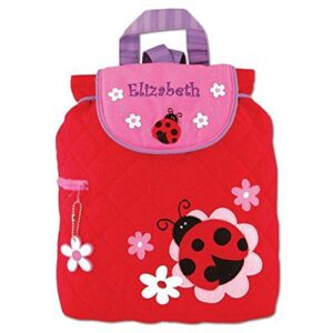 personalized quilted ladybug toddler backpack