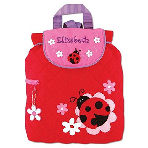 Personalized Quilted Ladybug Toddler Backpack