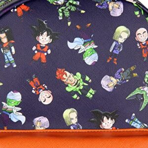 Dragon Ball Z Goku Cell Piccolo Trunks Allover Character Faux Leather Mini Backpack