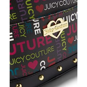 Juicy Couture Glam Backpack Black Multi Logo One Size