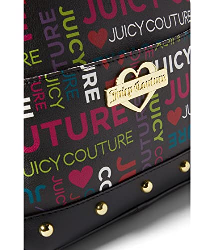 Juicy Couture Glam Backpack Black Multi Logo One Size