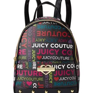 Juicy Couture Glam Backpack Black Multi Logo One Size