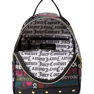 Juicy Couture Glam Backpack Black Multi Logo One Size