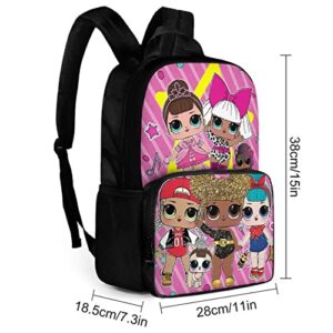 15 Inch Cute Cartoon Backpack 3D Anime Lightweight Daypack Bookbag Travel Computer Bag L2