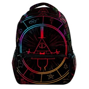 imobaby bill cipher wheel zodiac school backpack travel daypack