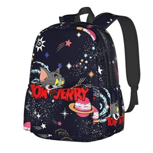 cute cartoon cat backpack,universe space star planet casual daypack,laptop backpack,shoulder bag,college backpack,travel outdoor backpack cute teen backpacks for men women college simple backpack-a1