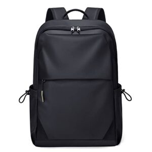 15.6 inches laptop backpack for men women classic business travel casual daypack (black)