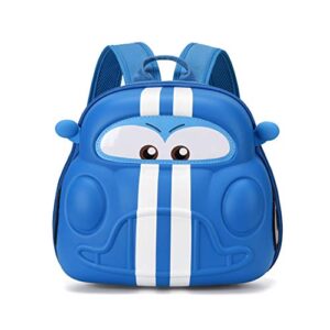 car toddler backpack,bookbags for boy preschool,kids 3d cartoon backpack daycare(blue)