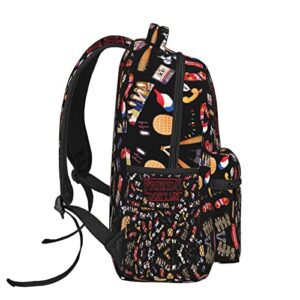 Yshenghong Friends Backpack for Teen stranger 15.7 Inch Bag Laptop Student Large Capacity Book Bag Adult Travel Black