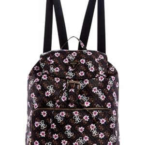 Guess Women's Logo Floral Print Nylon Large Backpack - Black Multi