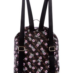 Guess Women's Logo Floral Print Nylon Large Backpack - Black Multi