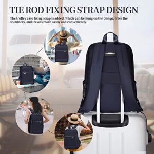 GOLF SUPAGS Laptop Backpack Anti Theft Slim Travel Backpack for Women Water Resistant College Bookbag Fits 15 Inch Thin Notebook