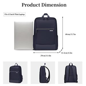 GOLF SUPAGS Laptop Backpack Anti Theft Slim Travel Backpack for Women Water Resistant College Bookbag Fits 15 Inch Thin Notebook