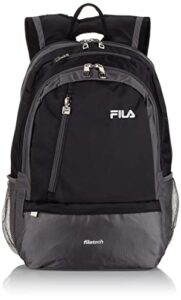 fila duel school laptop computer tablet book bag, black, one size