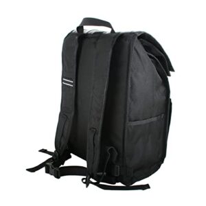 Green Guru Gear Commuter Upcycled Made in USA Backpack Black, 18-Liter