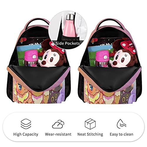 Kuareot Backpack, Teen Cartoon Rucksack travels backpack Anime Simple Large Capacity Backpack