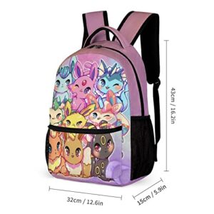 Kuareot Backpack, Teen Cartoon Rucksack travels backpack Anime Simple Large Capacity Backpack