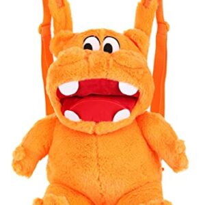 Orange Plush Backpack Hungry Hippos Standard