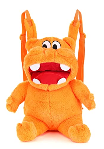 Orange Plush Backpack Hungry Hippos Standard